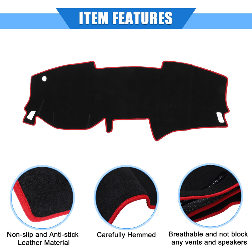 Compatible Unique 2020-2022 Nissan Console Bargains Dashboard Polyester Cover Sentra Car Protective Red Center for