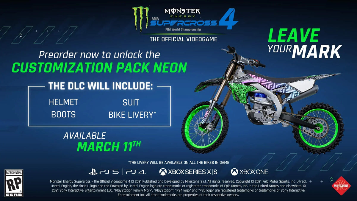 Energy PlayStation Supercross 5 THQ-Nordic, Monster 4,