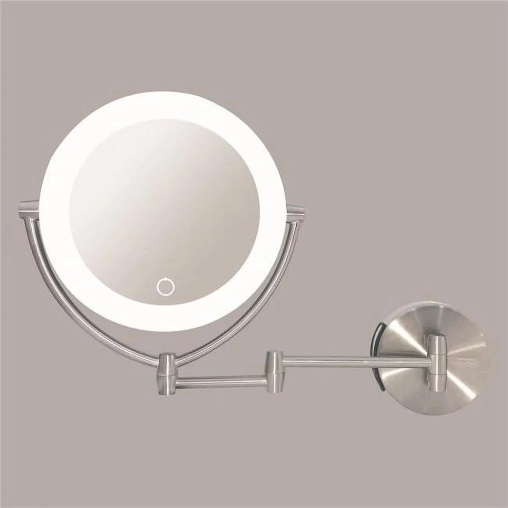 3 3 Touch, 13.5 Tones, AC Mirror Rucci M1000 & & in. with Magnifying 10x Lighted Vanity Adapter Battery 1x Makeup