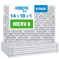 Air 14x18x1 Furnace Pack Air AC Filter, MERV Aerostar 8 6 Pleated Filter,