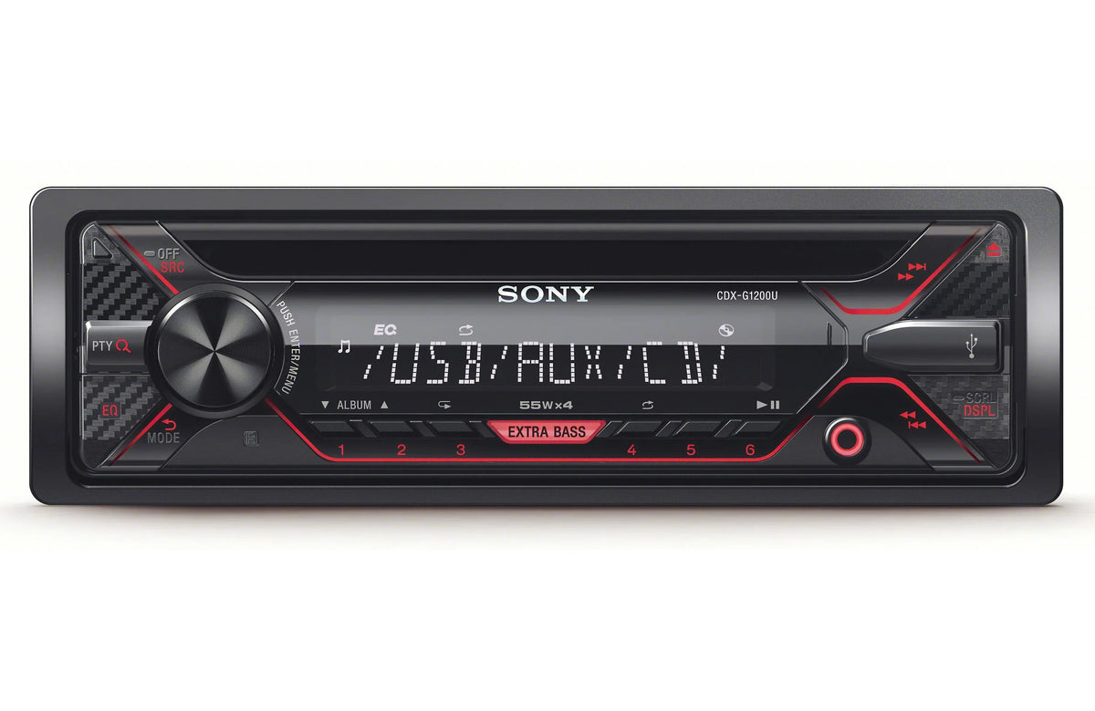 Bundle Tool & Receiver Zonoz Inputs and CD USB 55Wx4ch max CDX-G1200U Sony with Z Aux