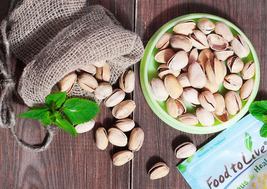 to Live Vegan Pistachios — Non-GMO, Pounds Organic by — 25 and Food Salted, Roasted