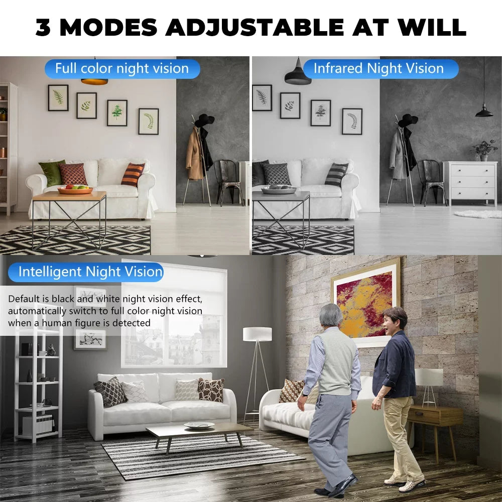 with Camera, Security Motion Bulb Cameras WiFi Vision Kepeak Home Detection, Clear