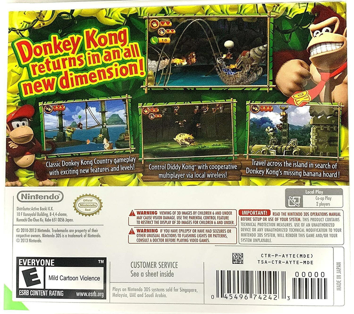 Donkey World Returns Edition Kong - 3DS