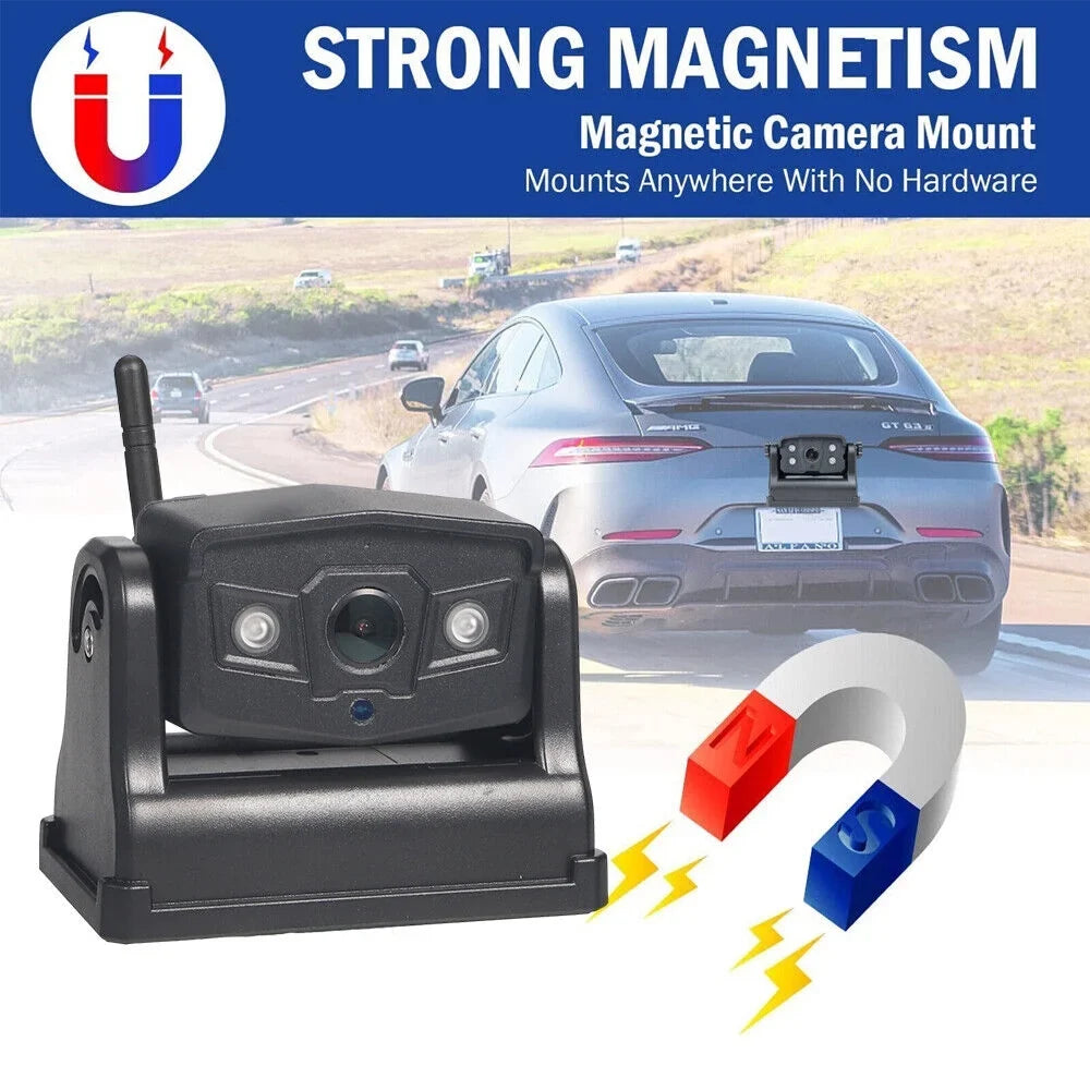 Battery View Camera, WiFi Camera 9600mAh Jahy2Tech Magnetic Backup Wireless Front/Rear