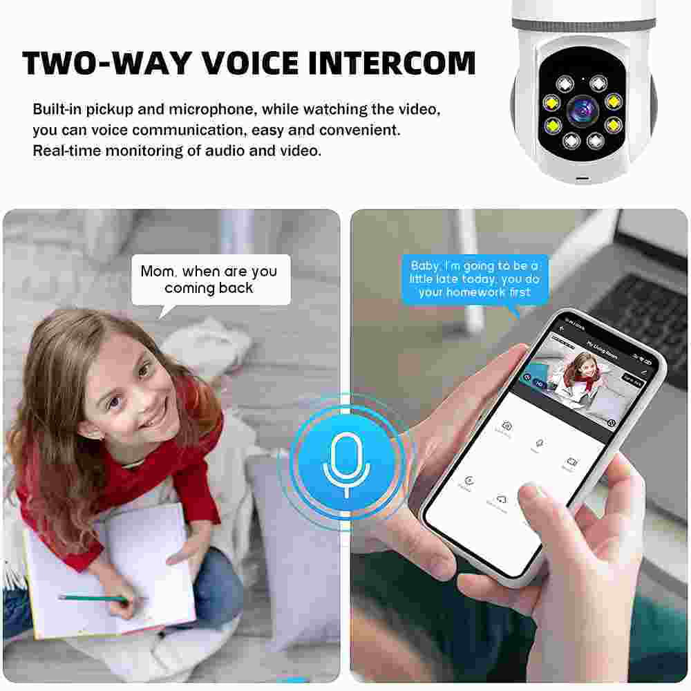 with Camera, Security Motion Bulb Cameras WiFi Vision Kepeak Home Detection, Clear