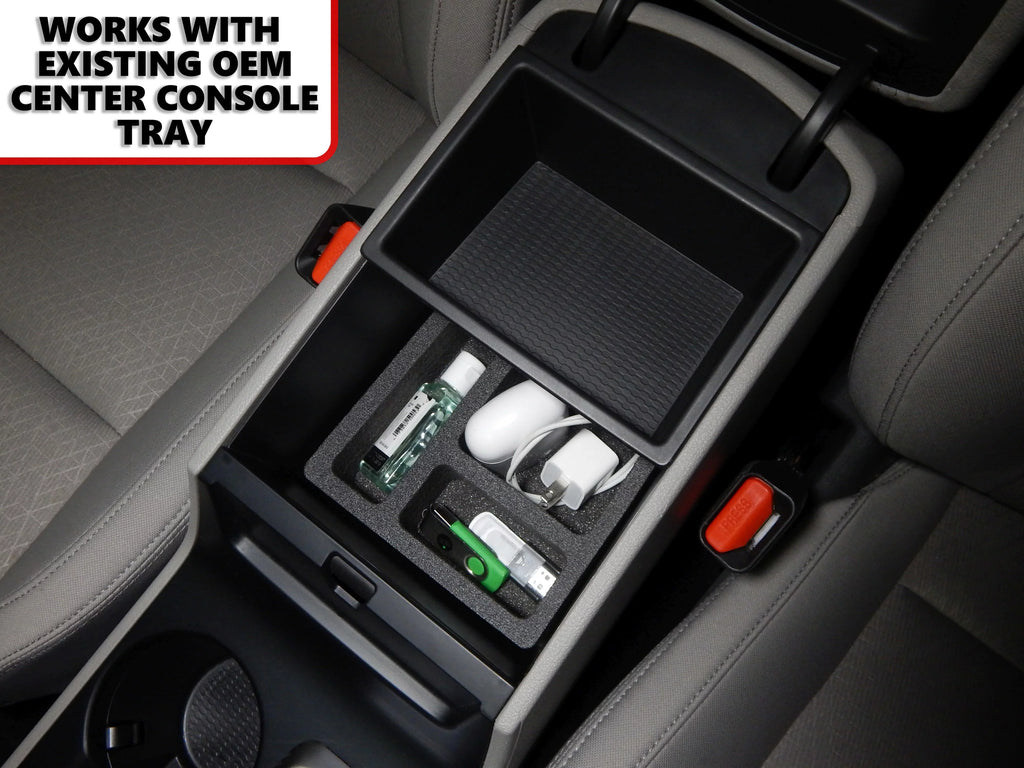 Hyundai Tucson Hand Auto Red Center (Without Anti-Rattle 2 Console Compatible Inserts Vehicle 2016-2019 Black Set Brake) Piece with Organizer Hound Stacking