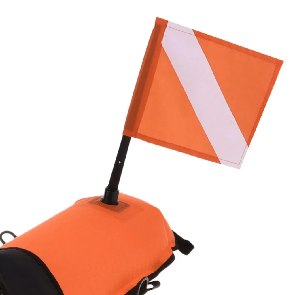 Spearfishing, , Snorkeling, Scuba with Float Visible 20m D-, Flag, Oral Inflator Diver Buoy Diving High Safety Freediving