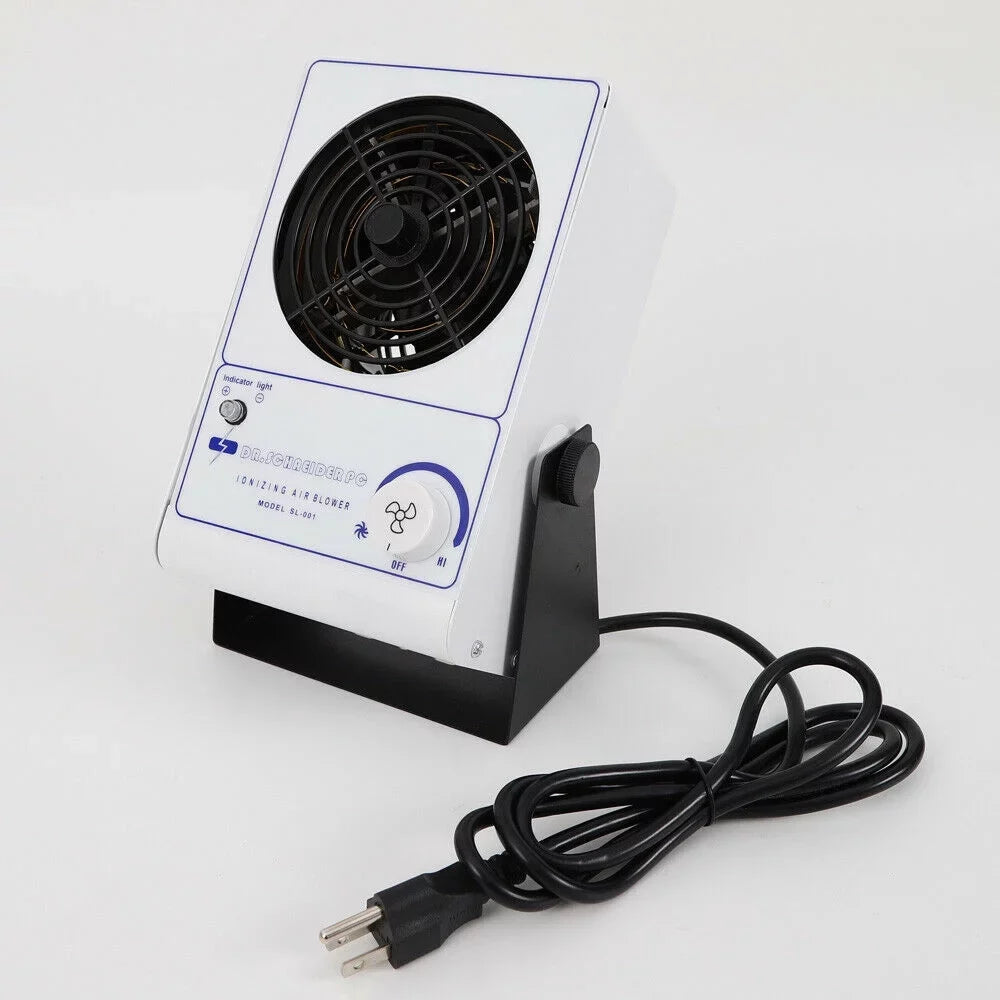 Static Air Eliminator Anti-Static OUKANING Ion Blower Ionizer Fan Ionizing 110V Discharge