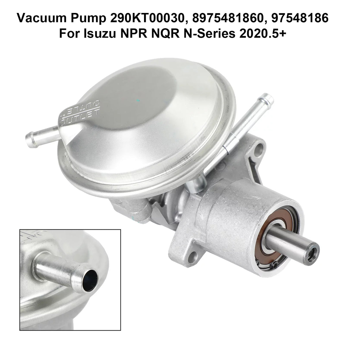 Isuzu For 97548186 290KT00030 8975481860 NPR Vacuum N-Series Pump 2020.5+ NQR