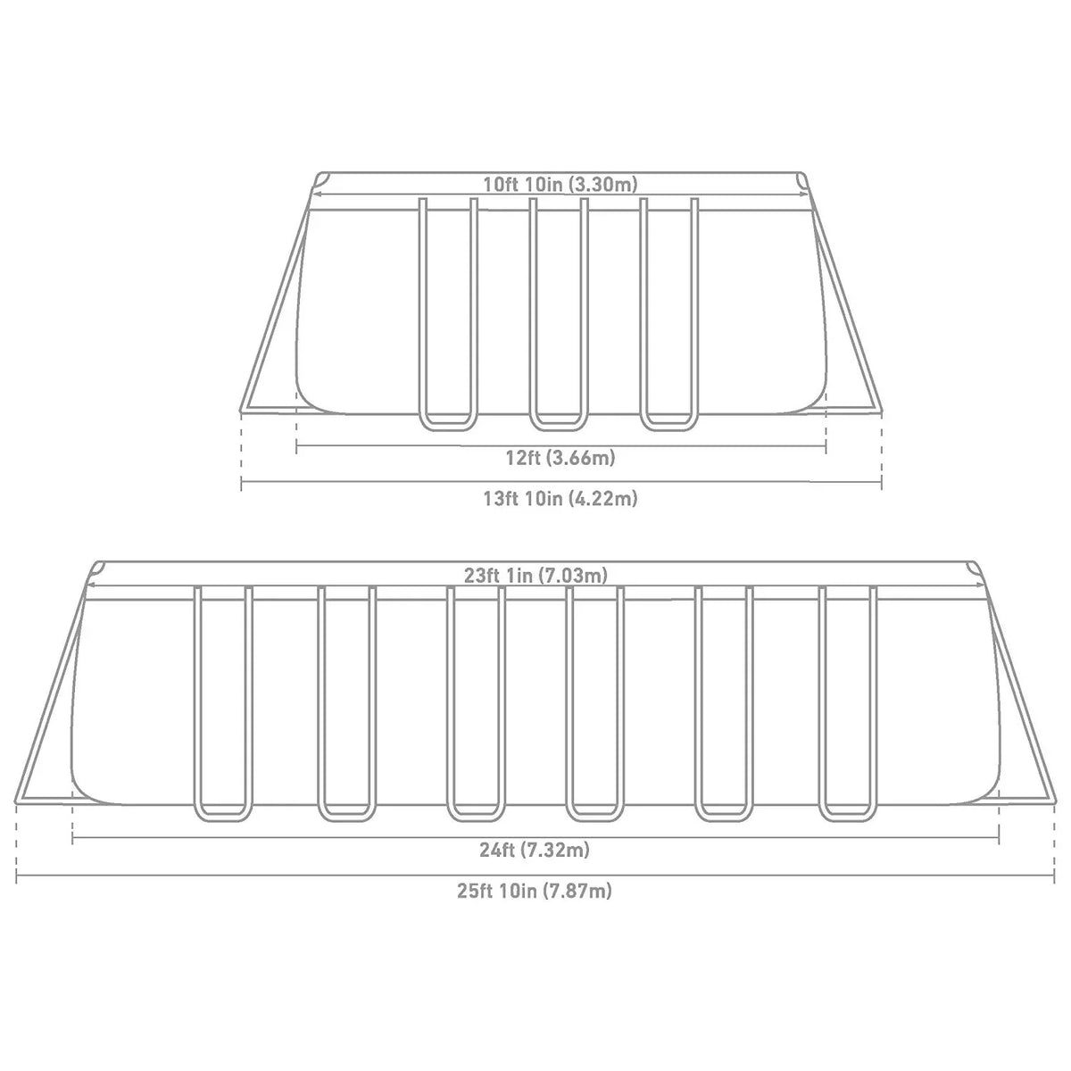 Set x Frame Ultra 24 52" 12 Intex Pool x XTR REC
