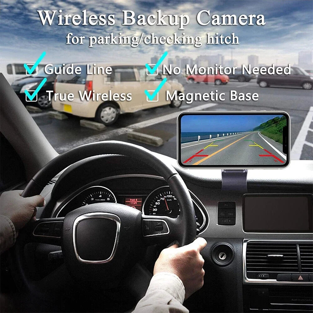 Battery View Camera, WiFi Camera 9600mAh Jahy2Tech Magnetic Backup Wireless Front/Rear