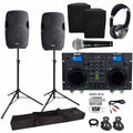 CD/MP3/USB Speaker Player AS-1500P & Bluetooth with 15" CDM-4000BT Gemini Active Woofers Media Package DJ