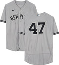 Game-Used August Angeles Authentic Jersey 2022 Montas #47 Angels Gray vs. Los Certified Frankie York New - 29, on Yankees Fanatics