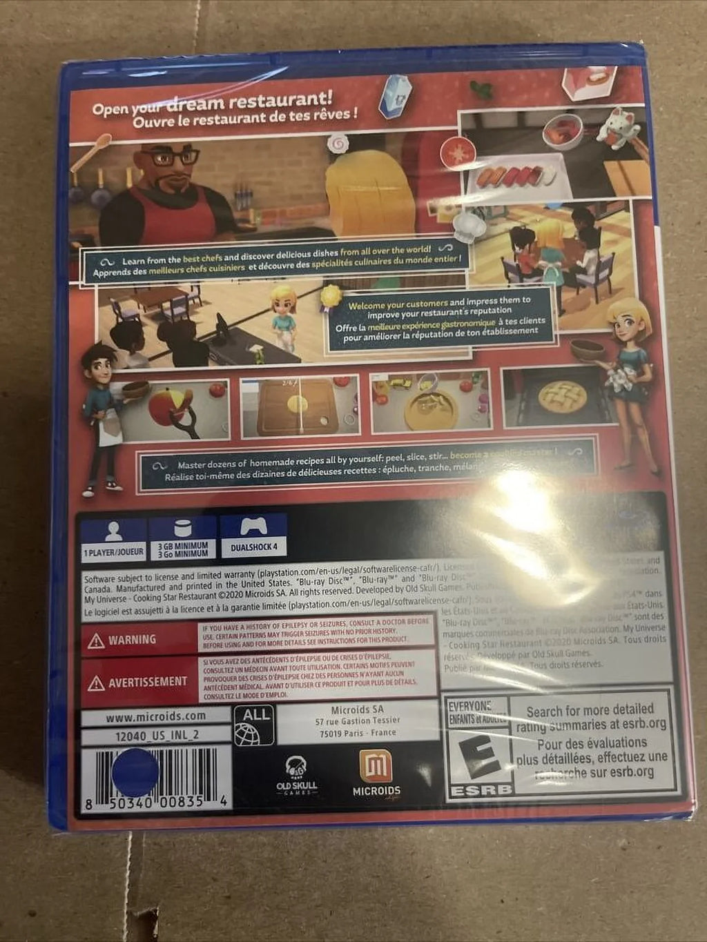 Star *BRAND Restaurant Cooking My Universe - PS4 NEW* for