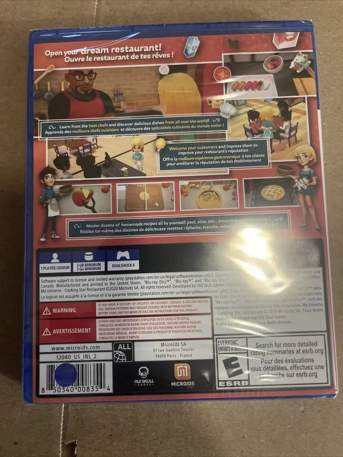 Star *BRAND Restaurant Cooking My Universe - PS4 NEW* for