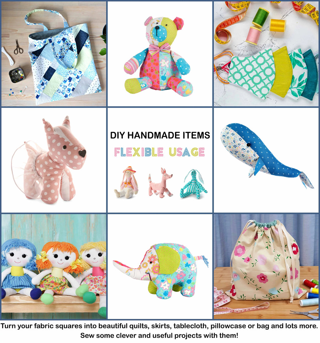 Quarter Bundle SkinPrint 22"DIY Soimoi 8 -Animal (Yellow) CottonPre-Cut Fat Quilting 18"x Patchwork-100% Fabric Pc
