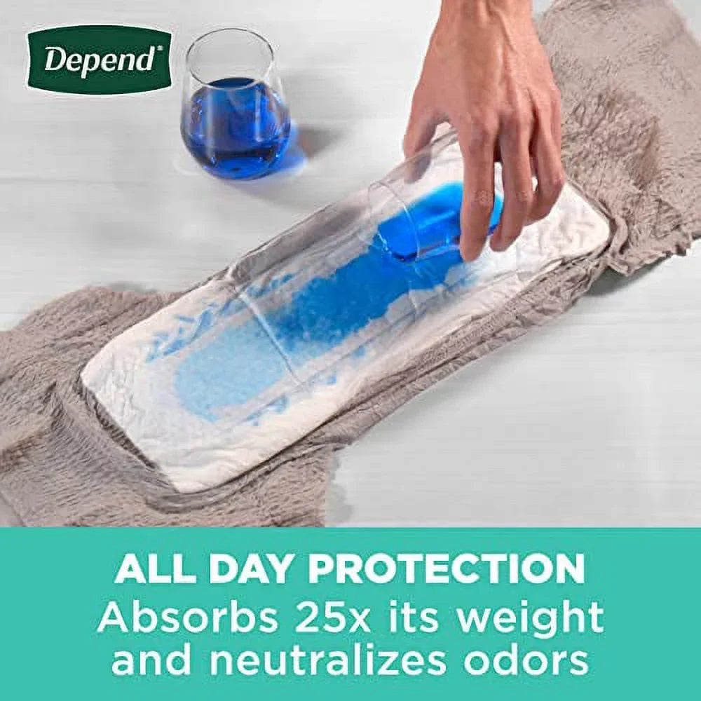 Packaging Disposable, Vary for (Formerly Incontinence May Grey, Depend Fit-Flex), Men Adult Extra-Large, Maximum, Underwear Depend 26 Count, Fresh Protection
