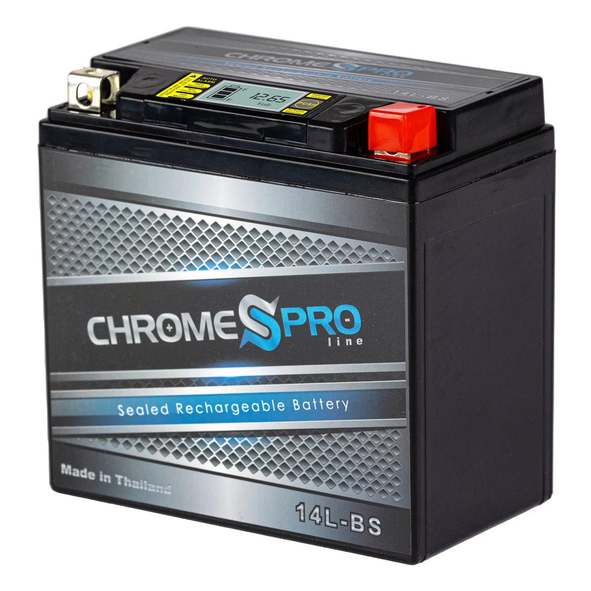 for - (ace) Ryker 2020) Years Pro Ytx14l-bs 600cc Battery 12volt, Chrome iGel (14l-bs (2019 Brp Battery (can-am) Motorcycle AGM 14ah)