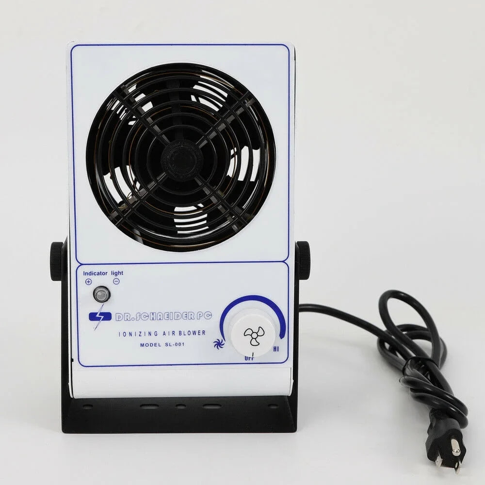 Static Air Eliminator Anti-Static OUKANING Ion Blower Ionizer Fan Ionizing 110V Discharge