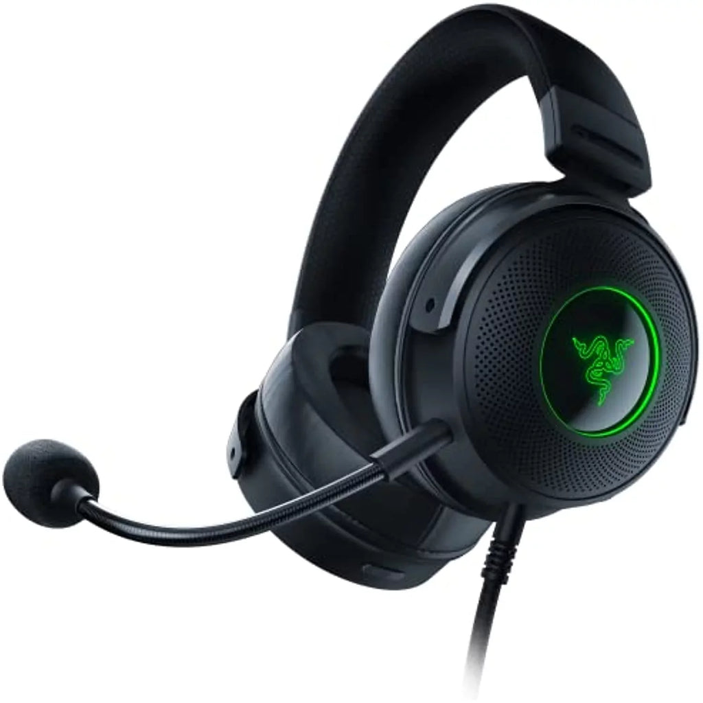 Usb Detachable Cushions Foam Hypersense Thx - Razer Kraken 50Mm Memory - Leatherette V3 Gaming Mic & Fabric Titanium Audio Triforce Headset Wired Drivers Spatial Hybrid W/Haptic - Technology: