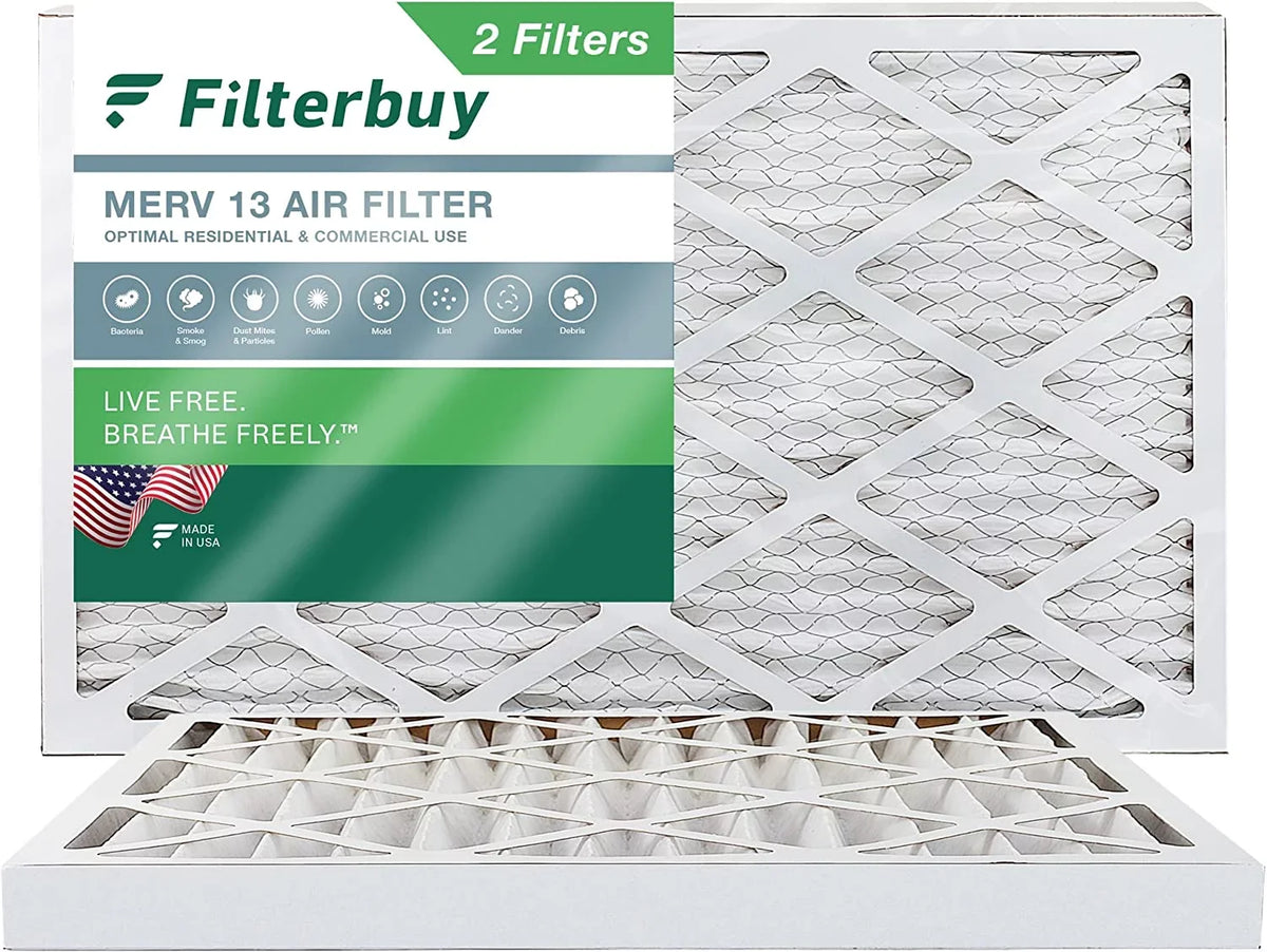 13 MERV 16x36x2 HVAC Air Pleated Filterbuy AC Filters (2-Pack) Furnace