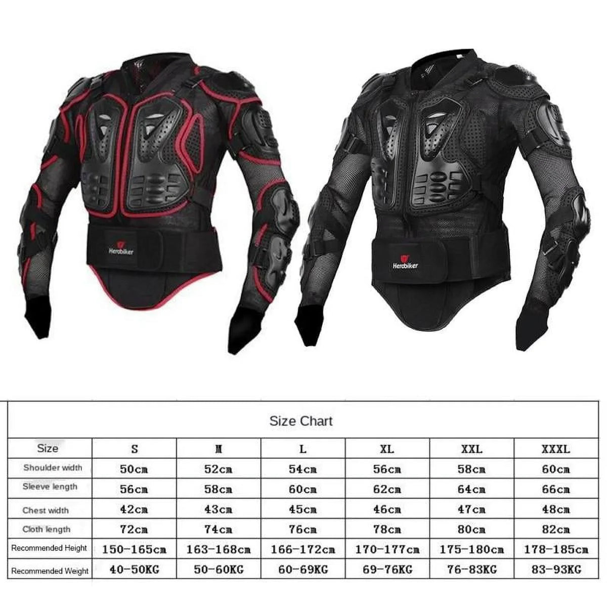 Motorcycle XXXXXL Jacket Black Protective