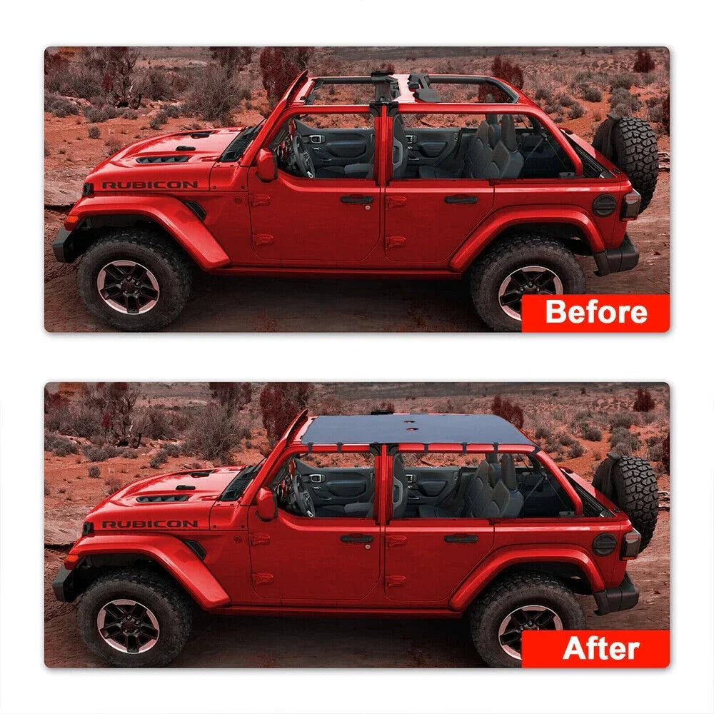 Premium Protection - Leather Protector Sunshade for Ultimate Sun Jeep JKU NEW JK Wrangler 07-18