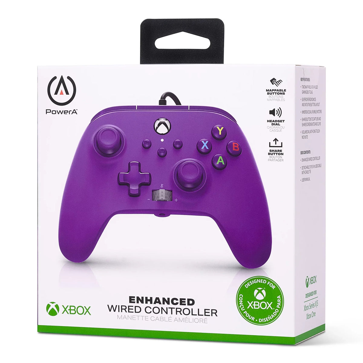 Royal Series PowerA Purple Enhanced Wired Controller X|S for Xbox -
