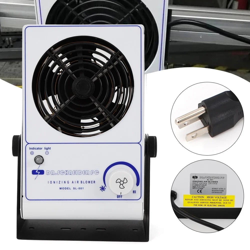 Static 110V Discharge Blower 60Hz ESD Fan Anqidi Ionizing Eliminator Anti-Static Air Machine Ionizer