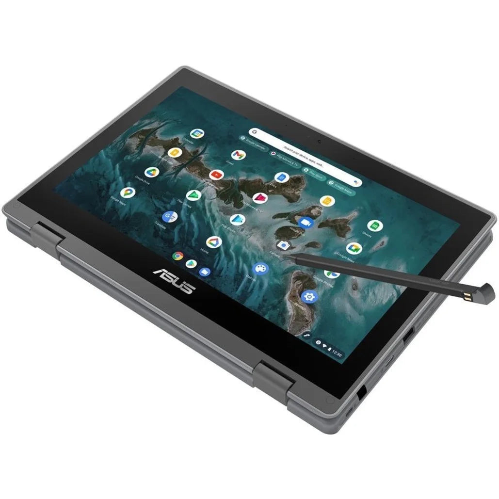 Celeron Chromebook SSD, 64GB Touchscreen, Asus Intel N5100, ChromeOS, Flip CR1100FKA-YZ184T 11.6"