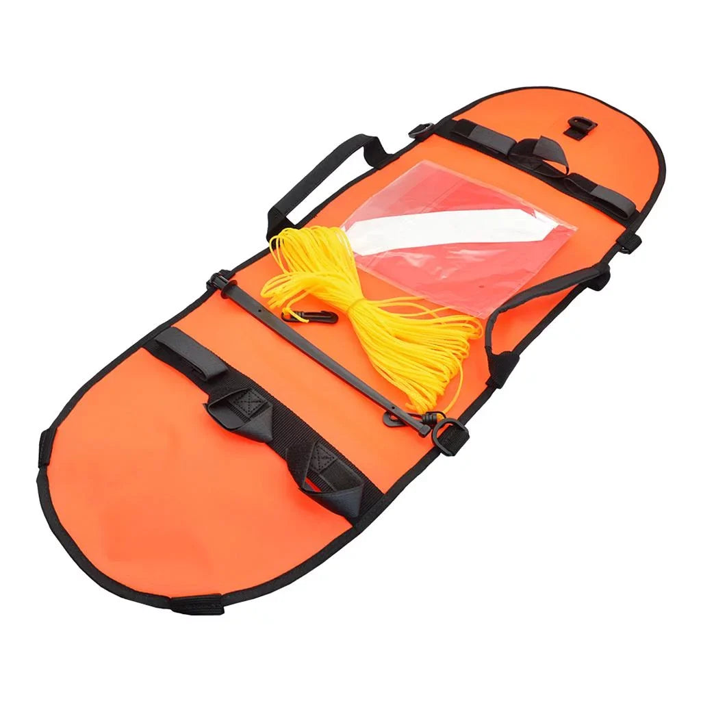 Spearfishing, , Snorkeling, Scuba with Float Visible 20m D-, Flag, Oral Inflator Diver Buoy Diving High Safety Freediving