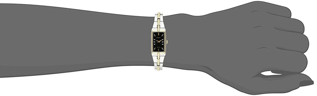 Analog Women's Tone Watch Display Analog Seiko Two Quartz SUP274