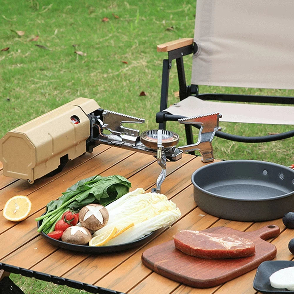 Stove Camp Compact Go Burners 2600W with Powerful and on Cooking - Carrying for Bag Gases Nebublu Stoves