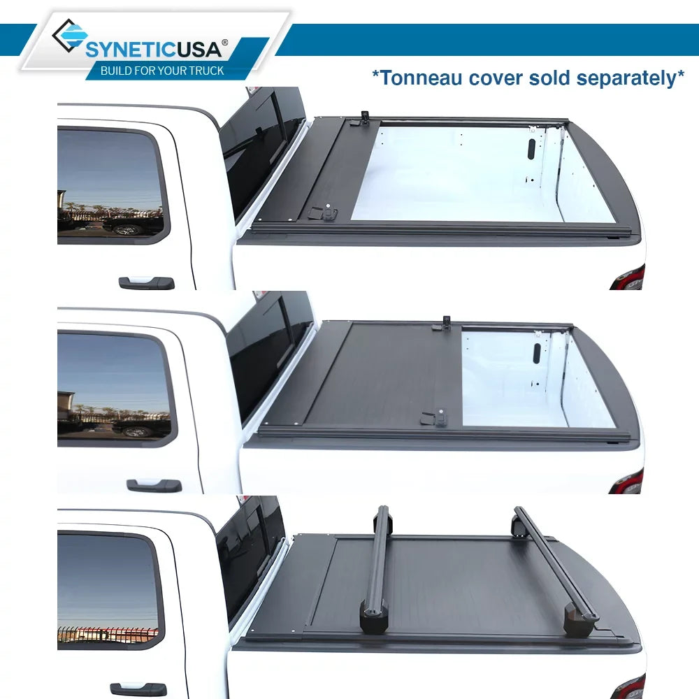 Rack Syneticusa Bed Truck HD Crossbar Silverado Cargo Adjustable Heavy Titan Tundra Duty F150 Ram with Compatible Towers