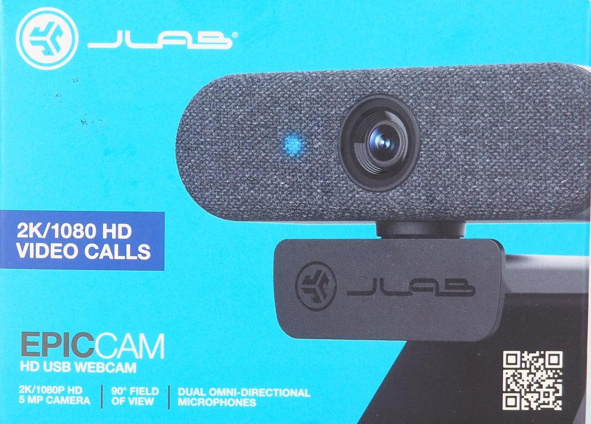 '- MP - JLab 1080p, audio Epic - 2K - color - Webcam USB 5 -