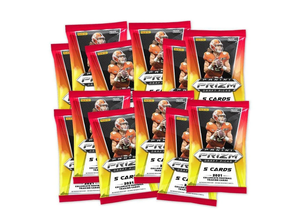Gold 12 Auto Prizm - Packs 2021 Picks Panini 1 - Box Mega Football Draft Ice