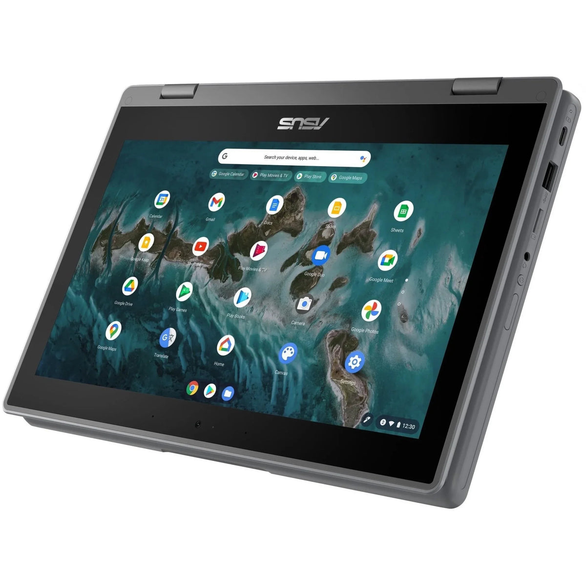 Celeron Chromebook SSD, 64GB Touchscreen, Asus Intel N5100, ChromeOS, Flip CR1100FKA-YZ184T 11.6"