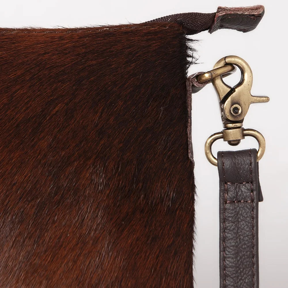 Tooled purse Hand handbag OHLAY HOBO western Genuine Hair-on Leather bag women KB KBK101