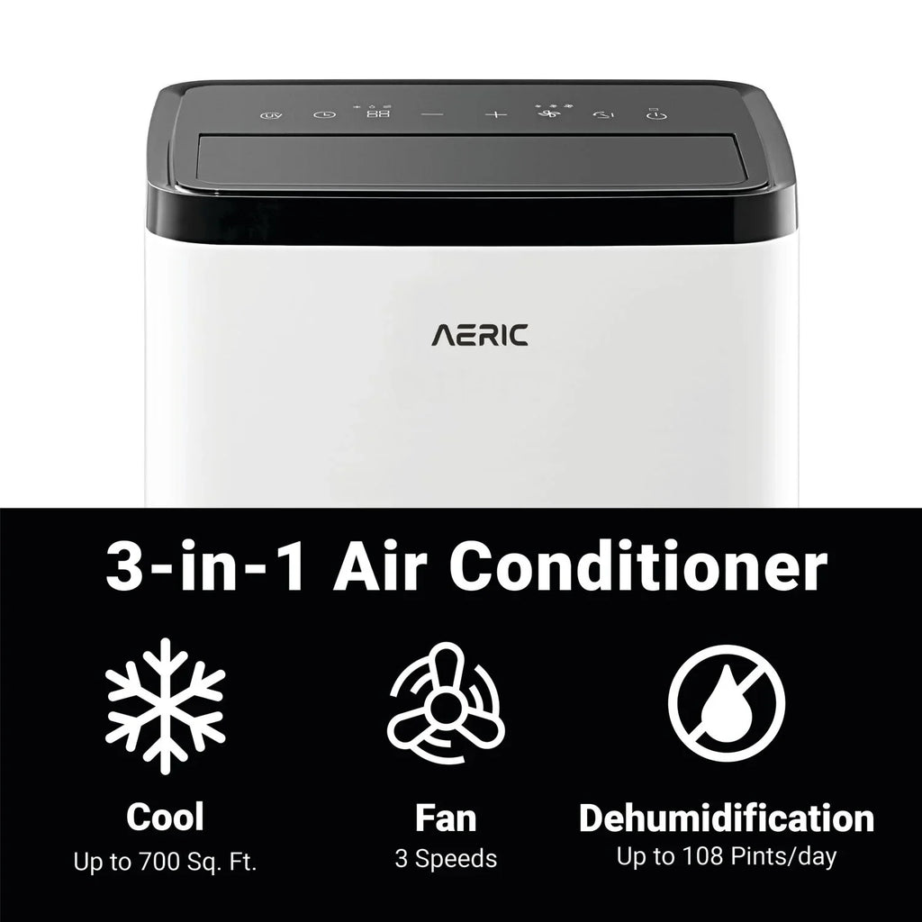 BTU Portable Aeric BTU 10,000 Air (14,000 Conditioner SACC ASHRAE)