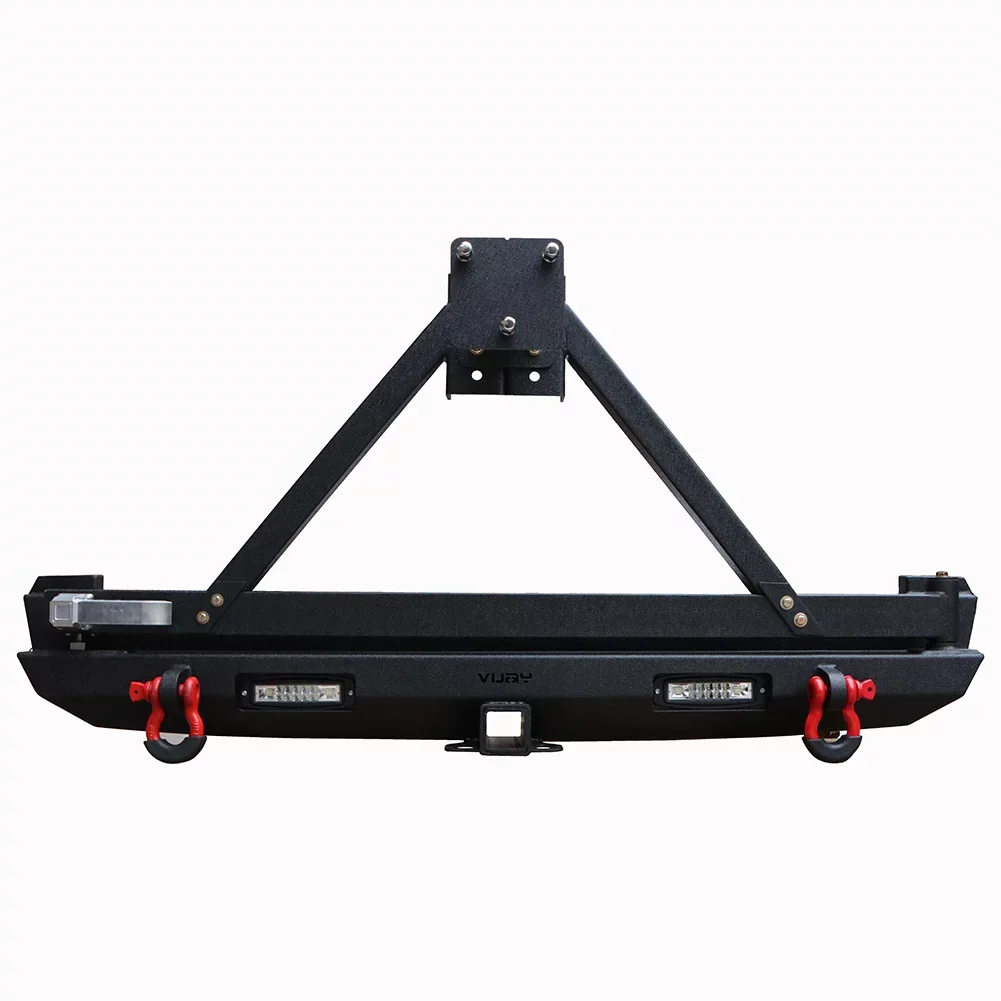 Jeep Ronghui Rear Steel 1984-2001 For Carrier Bumper Cherokee Lights & W/Spare XJ Tire