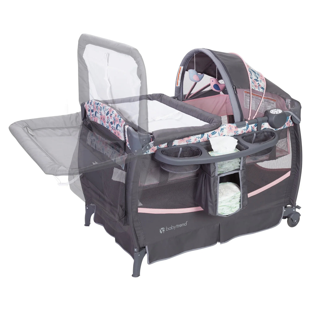Bluebell with Trend Nursery II Bag – Travel Pink Playard Center Baby Deluxe