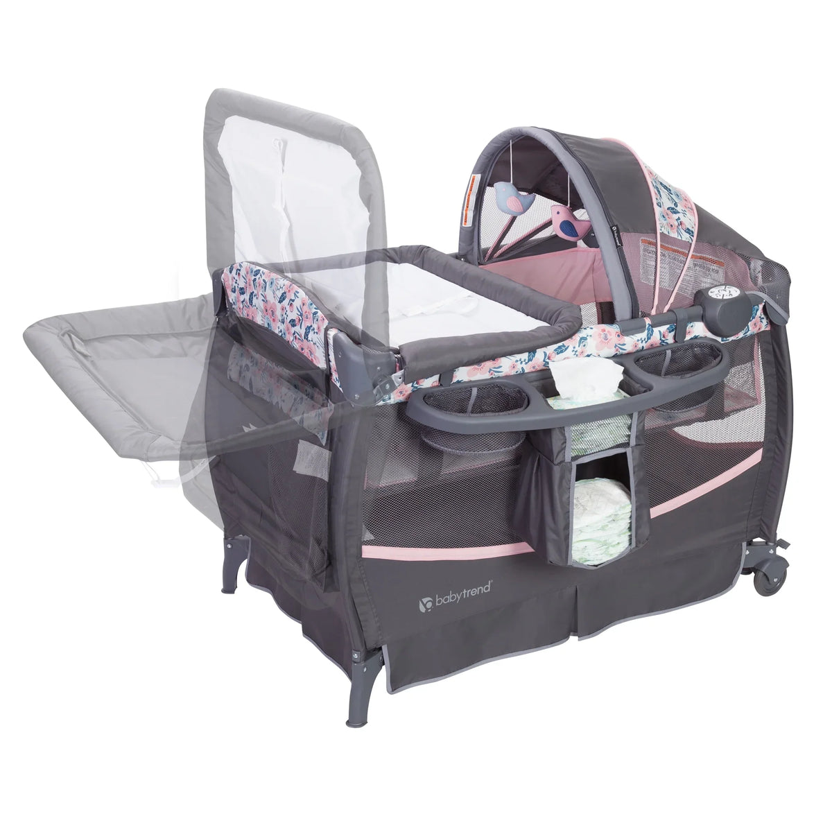 Bluebell with Trend Nursery II Bag – Travel Pink Playard Center Baby Deluxe