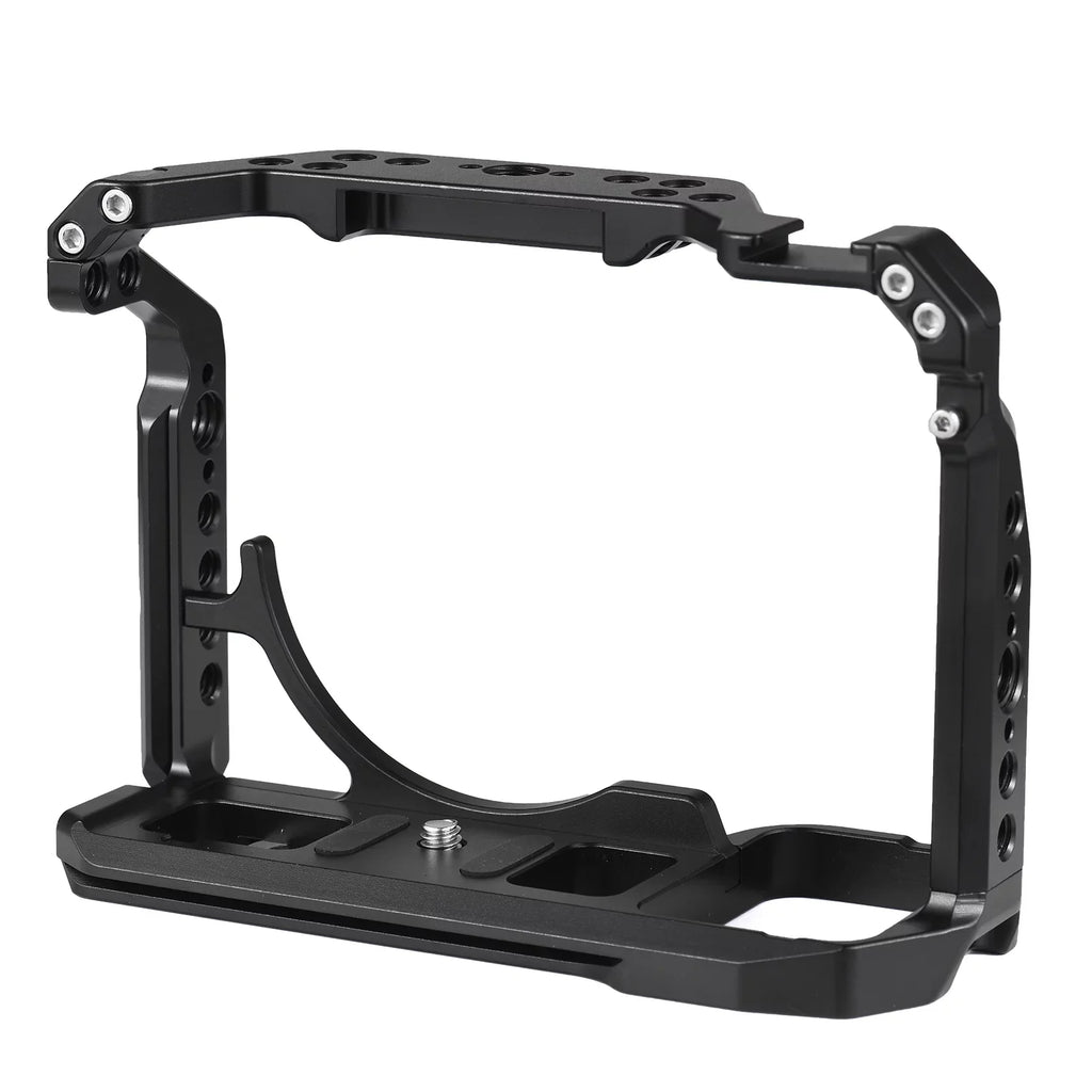 Video 1/4 Mounts, Cage, Camera with Cold A7IV/A7M4//A7R4/A7S3 Alloy Screw Sony Aluminum Shoe Inch Numerous Holes, Cage