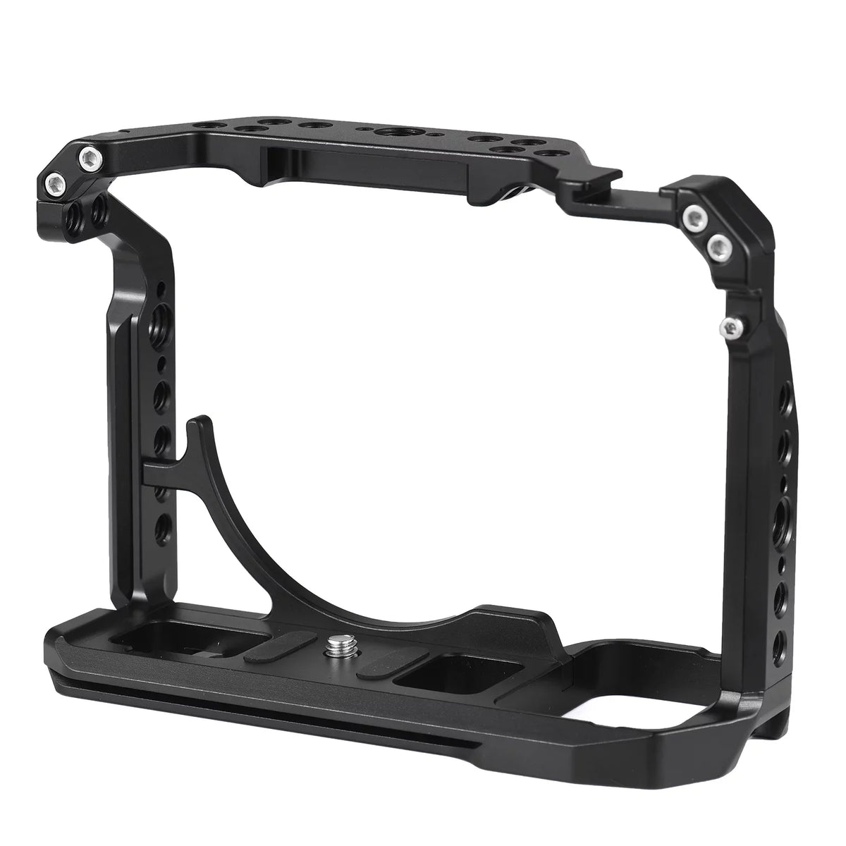 Video 1/4 Mounts, Cage, Camera with Cold A7IV/A7M4//A7R4/A7S3 Alloy Screw Sony Aluminum Shoe Inch Numerous Holes, Cage