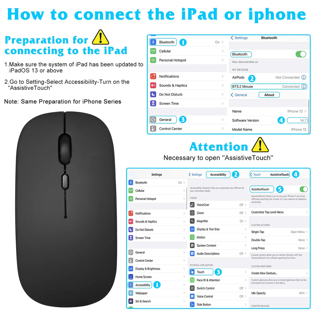 and Axon Onyx Mac/Tablet/iPad/PC/Laptop Black and - ZTE Keyboard Ultra Full-Size Keyboard and for Combo Mouse Mouse Ergonomic Enabled 5G Rechargeable Ultra All 30 Bluetooth Slim Bluetooth