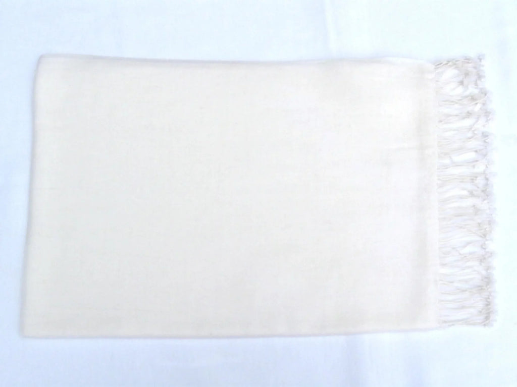 Shawl) Shawl/Cashmere Shawl/Shawls/Scarf/Scarves/Wrap/Stole/Muffler/Cape/Ruana/Blanket/Throw/Pashmina Regular Scarf/Wool/Silk (Cream/Ivory