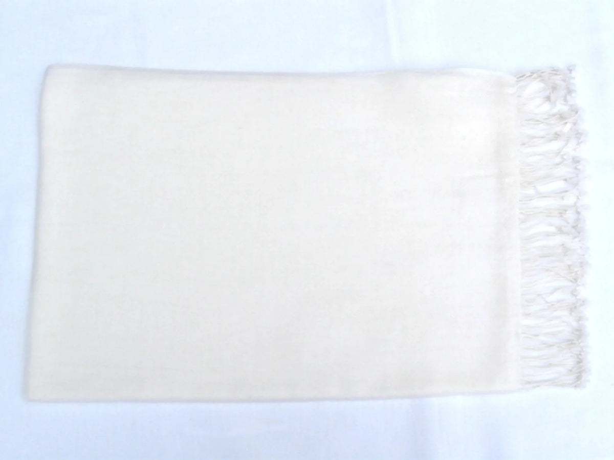 Shawl) Shawl/Cashmere Shawl/Shawls/Scarf/Scarves/Wrap/Stole/Muffler/Cape/Ruana/Blanket/Throw/Pashmina Regular Scarf/Wool/Silk (Cream/Ivory