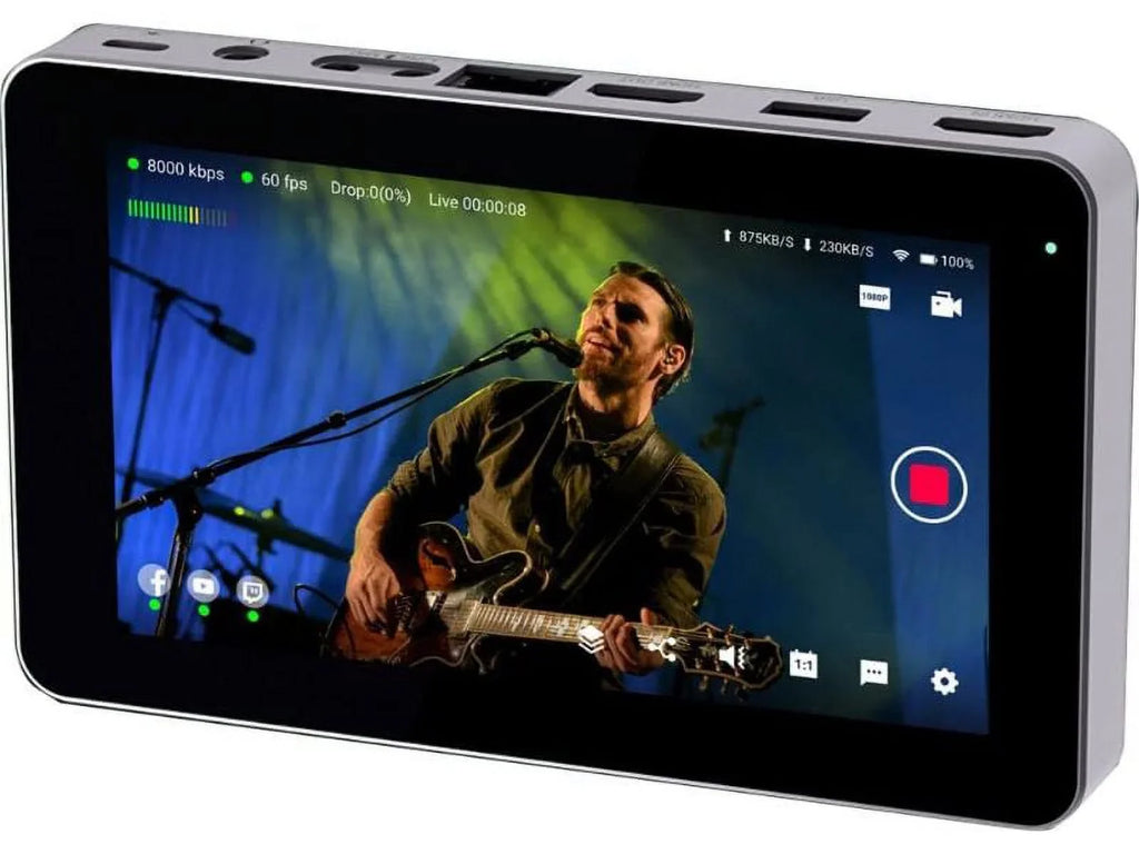Memory 128GB HDMI Encoder/Monitor YOLOBOXMINI with Live Ultra-Portable Mini PRO and YoloBox YOLOLIV Extreme Streaming Bundle Cable Smart All-in-One 6' Pearstone Card