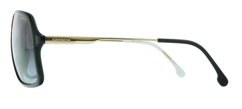 64mm, 1019/S 10mm Sunglasses, Pilot Carrera Gold/Gray Shaded,